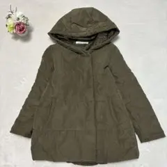 ロユタ フーディコート W隠しボタン モスグリーン Ⓜ️