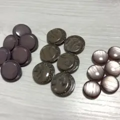レトロボタン　紫系　まとめ売り