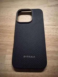 「PITAKA」iPhone 16 Pro用 ケース (黒/グレー）