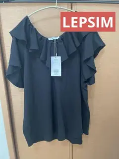 【新品タグ付】LEPSIM＊フリル襟デザインプルオーバー　ブラック