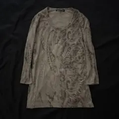 00s archive 5351 ペイズリー 七分丈 カットソー