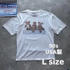 90s usa 製　Tシャツ　アート　プリント　ヴィンテージ　グラフィック