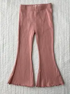pippi lotta コットンフレアパンツ　ピンク　L 110cm