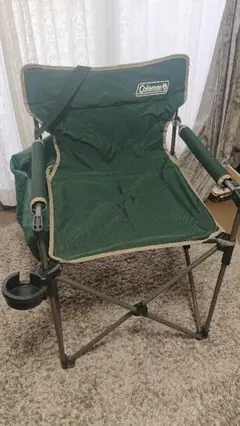 Coleman/カップホルダー付きスリムチェアーグリーン