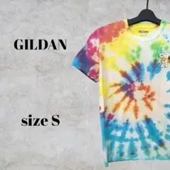 〇〇　GILDAN　ギルダン　Tシャツ　S　タイダイ　スヌーピー