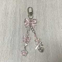 ハンドメイド ビーズキーホルダー