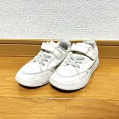 USPA ホワイト キッズ スニーカー ベルクロ