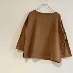 綿　100%  茶色　ブラウン7部丈　レディース　M〜L サイズ　トップス