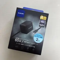 ELECOM 65W USB Type-C充電器 ACDC-PD65BK