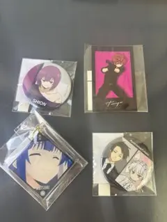夜桜さんちの大作戦　缶バッジ　くじメイト　くじ　　夜桜凶一郎＆二刃　セット