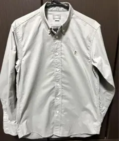 美品　THE NORTH FACE ホワイト ヒムリッジボタンダウンシャツ M ロングスリーブヒムリッジシャツ メンズ / L/S Him Ridge Shirt