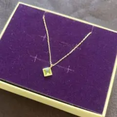 美品◆コンアフェット◆K10ペリドットネックレス