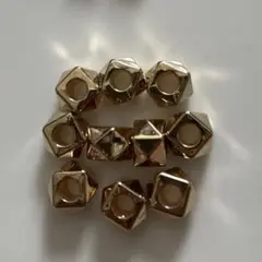 大穴ビーズ ゴールド