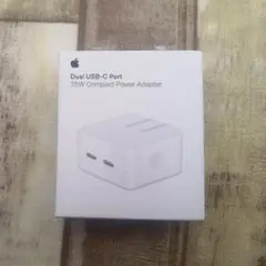 Apple純正 デュアルUSB-Cポート搭載35Wコンパクト電源アダプタ
