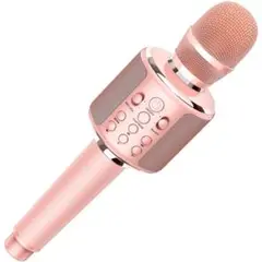 LEO WAY カラオケマイク bluetooth ローズゴールド