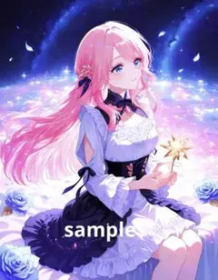 AIイラスト　美女 L版サイズ 1点物 C54
