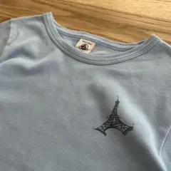 (6ans / 116cm) PETIT BATEAU 水色 パリ エッフェル塔