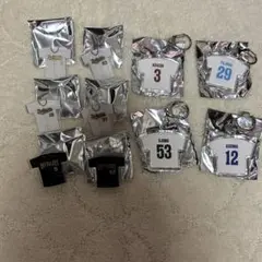 オリックスバッファローズ ユニフォーム柄クリップ Tシャツ柄キーホルダー