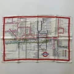USED LONDON UNDERGROUND MAP FABRIC