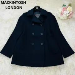 美品✨マッキントッシュロンドン Pコート カシミヤ混 ネイビー 40