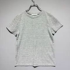 イーハイフンワールドギャラリーピース/グレー半袖Tシャツ ポリエステル80%