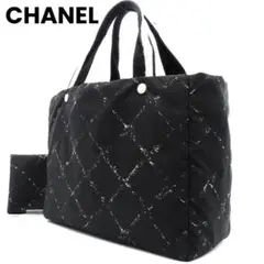 ★美品★CHANEL シャネル★旧トラベルライン★トート MM★シリアル付き