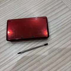 ニンテンドー3DS レッド 本体　動作ok