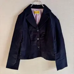 Jocomomola ホコモモラ　テーラードジャケット　くすみブラック　シンプル