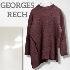 k3536k【ジョルジュレッシュ】ニット/美品 チュニック丈 体型カバー 人気