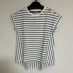 〈8/31まで〉ボーダー・ストライプデザイン 半袖Tシャツ （クミキョク）