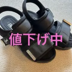 JENNI ブラックサンダル 23.0cm