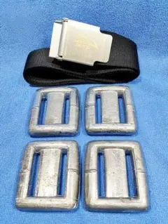 匿名発送！ 約4kg ウエイト ベルトセット スキューバ ダイビング シュノーケ
