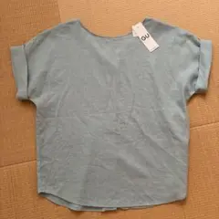 GU ミントグリーン Vネック 半袖シャツ 新品