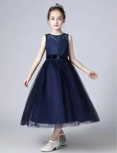 Weileenice ネイビー ドレス 140cm