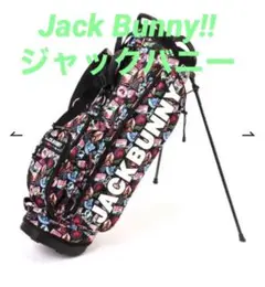 ジャックバニー ワッペン柄 スタンド式 キャディバッグ (46インチ対応)