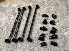 エレクター ベーシックシリーズ ハンガーレール 450mm ブラック (4本入)