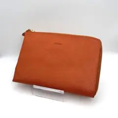 コットーネ　多機能ポーチ　レザー　オレンジ
