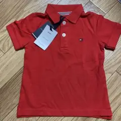 【新品•未使用】TOMMY HILFIGER ポロシャツ 74 レッド