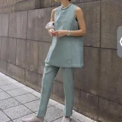 未使用 machatt リネンライクトップス
