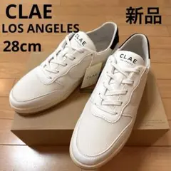 新品　CLAEクレイ　スニーカー　ホワイト×ブラック　 人気モデル　28cm
