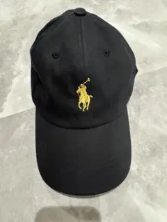 POLO ゴールドロゴ 黒キャップ 新品タグ付き