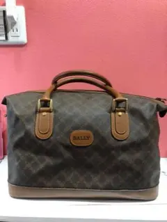 BALLY ボストンバック 旅行カバン レザー 黒 ブラウン