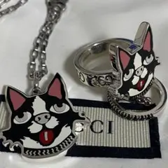 GUCCI ボスコ＆オルソSet ネックレス　リング 刻印12 サイズ11号
