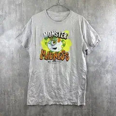 モンスターマッドネス キャラクターTシャツ/グレー/アメリカ古着