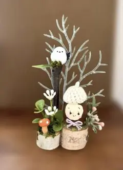 どんぐりアート　オブジェ　ハンドメイド