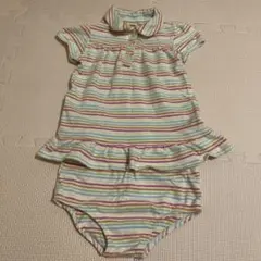 Faded Glory ストライプ ポロシャツ ワンピース 上下セット