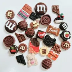 【1個30円】14点　チョコデコパーツ　大量まとめ売り　バレンタイン　おまけ付き