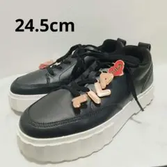 FILA サンドブラスト ロウ ペンダント チャンキースニーカー 24.5cm