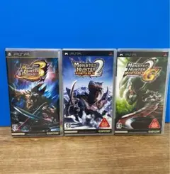【PSPソフト】モンスターハンター3本セット