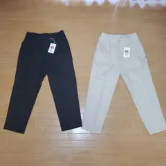 DANJI JAPAN ダンジジャパン リネンパンツ 黒 アイボリー 2色セット